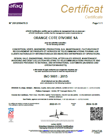 Capture certificat